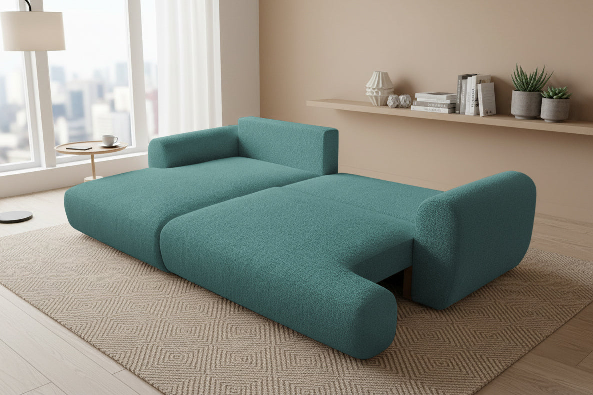 Colțar Extensibil 3 locuri NOA, cu ladă de depozitare, 270x155x80 cm Prestige Home
