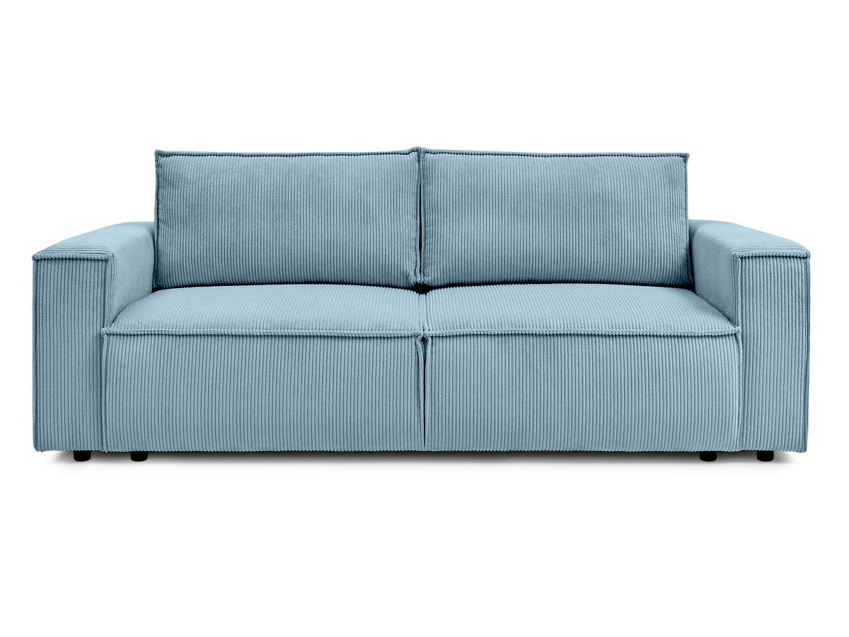 Canapea Extensibilă 3 locuri CLOUD, cu ladă de depozitare, 240x87x85 cm Albastru-Deschis-Zoom Prestige Home
