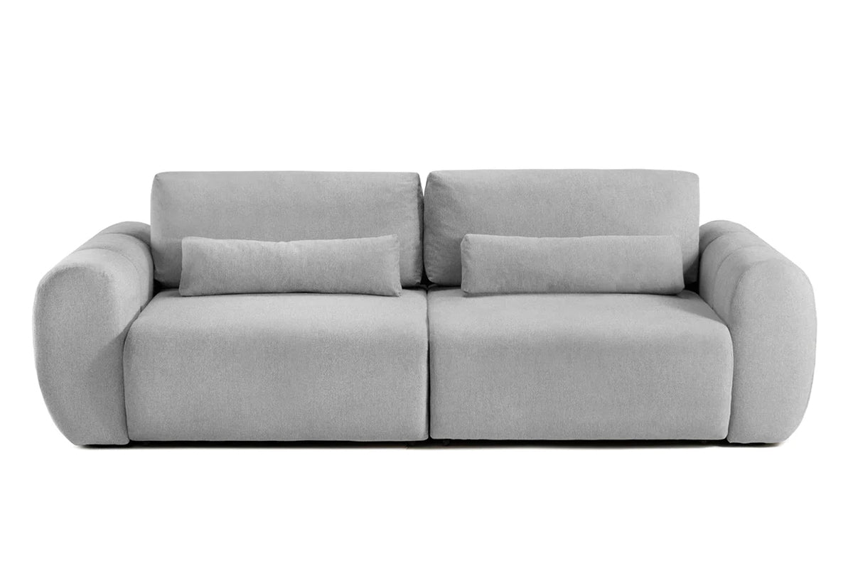 Canapea Extensibilă 3 locuri VERSA, cu 2 lăzi depozitare, 260x110x85 cm Gri-Deschis-Loft Prestige Home