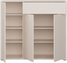 Pantofar Alice Springs cu 3 uși, 20 perechi, alb, 109×99×35 cm Arboteca