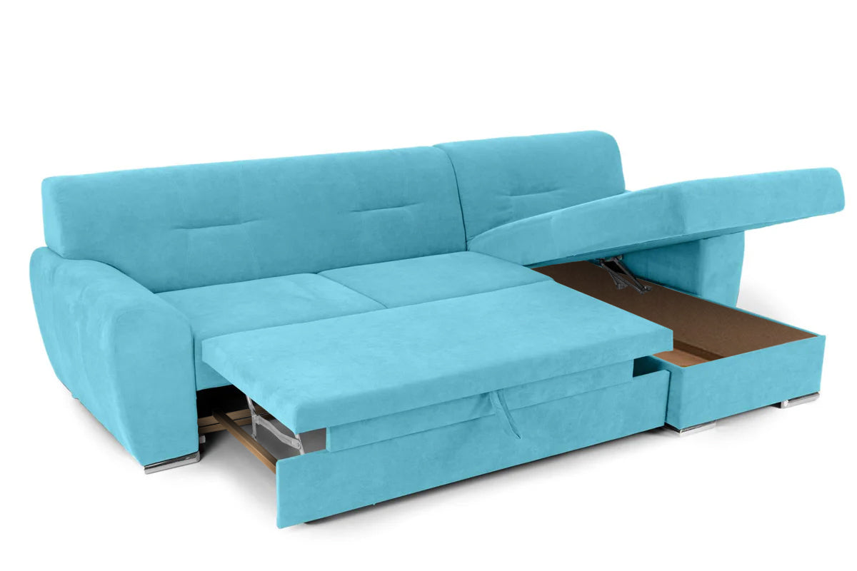 Colțar Extensibil ASTORIA, cu ladă de depozitare, variante stânga/dreapta 281x168x85 cm Prestige Home
