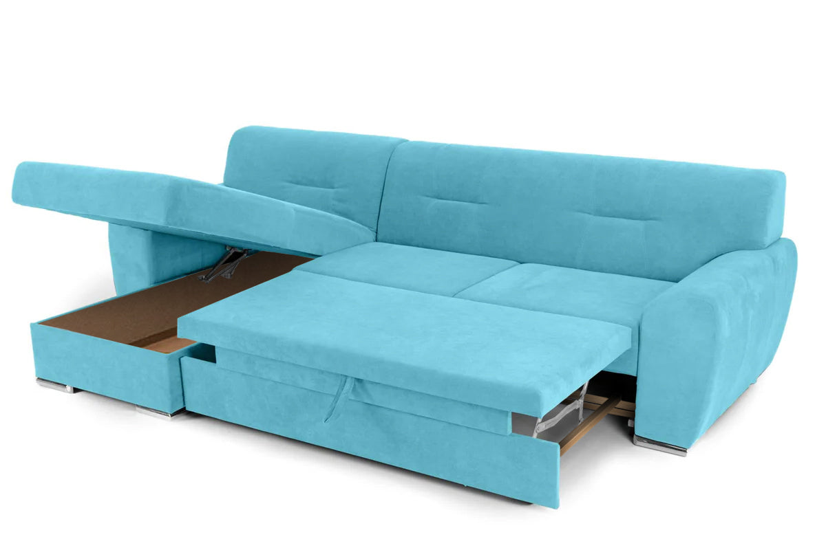 Colțar Extensibil ASTORIA, cu ladă de depozitare, variante stânga/dreapta 281x168x85 cm Prestige Home