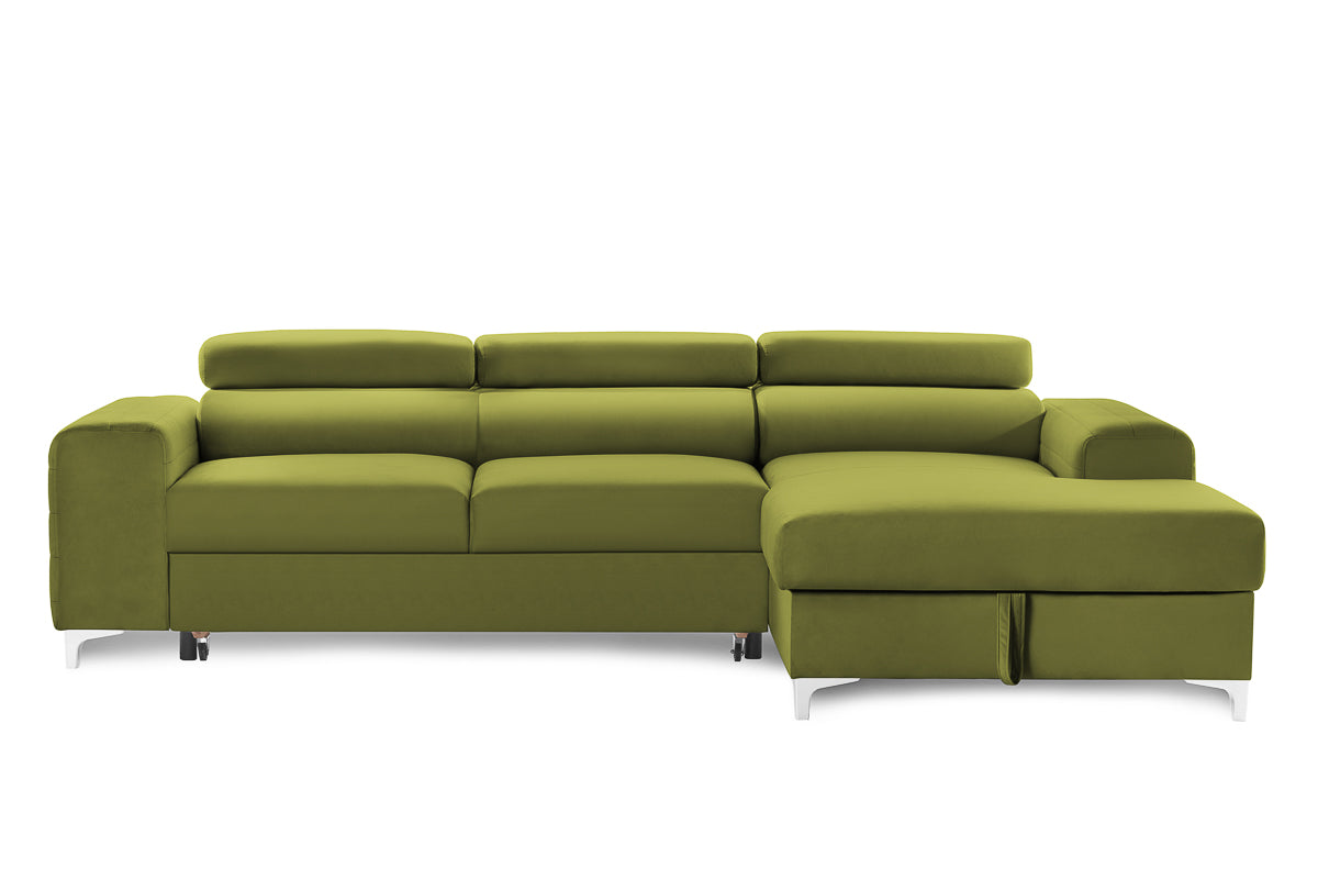 Colțar Extensibil LOFT NEW, cu lada depozitare, tetiere reglabile, 290x170x95 cm Prestige Home