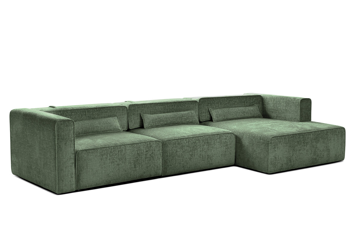 Colțar Extensibil 5 locuri ZANETTO, cu ladă de depozitare, 340x157x70 cm Prestige Home