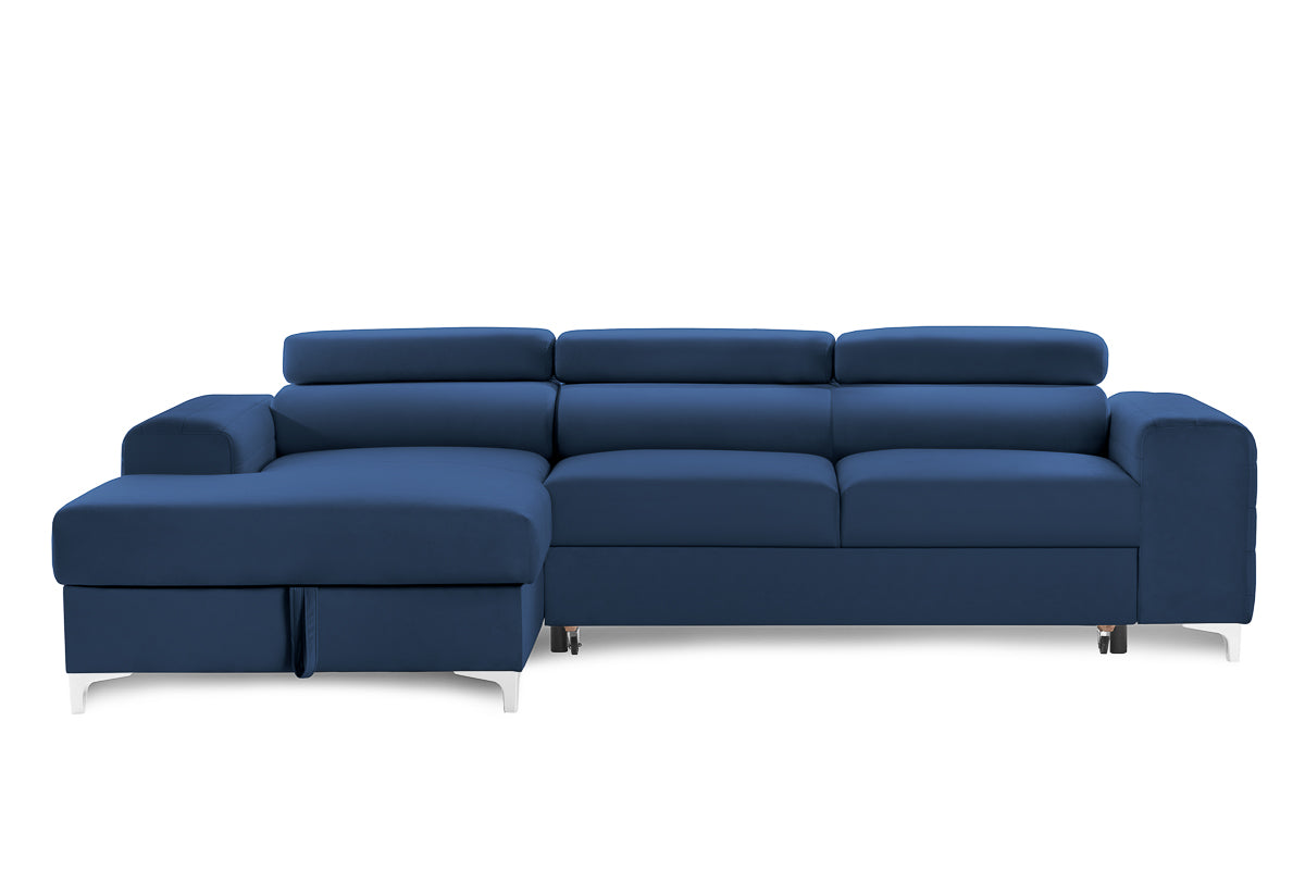 Colțar Extensibil LOFT NEW, cu lada depozitare, tetiere reglabile, 290x170x95 cm Prestige Home