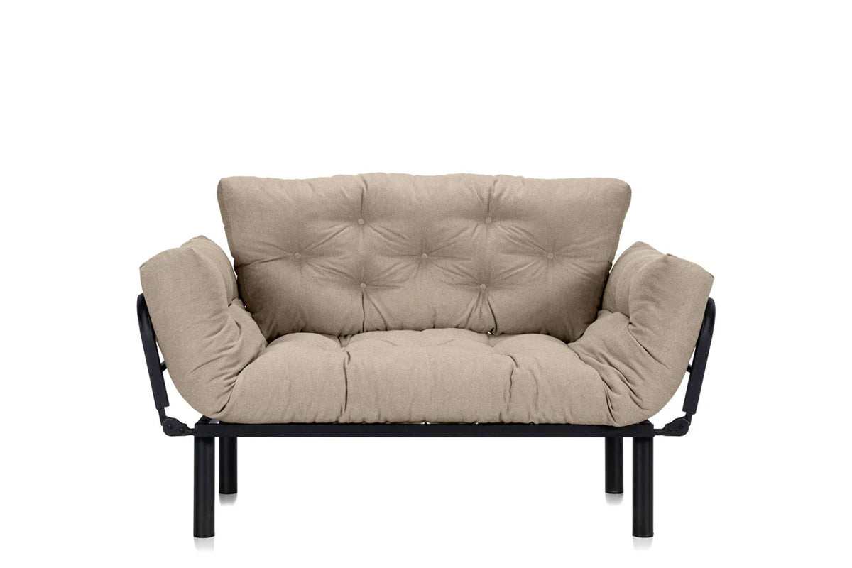 Canapea Extensibilă 2 locuri SUNNY, pentru terasă, 155x70x85 cm Bej-Enjoy Prestige Home