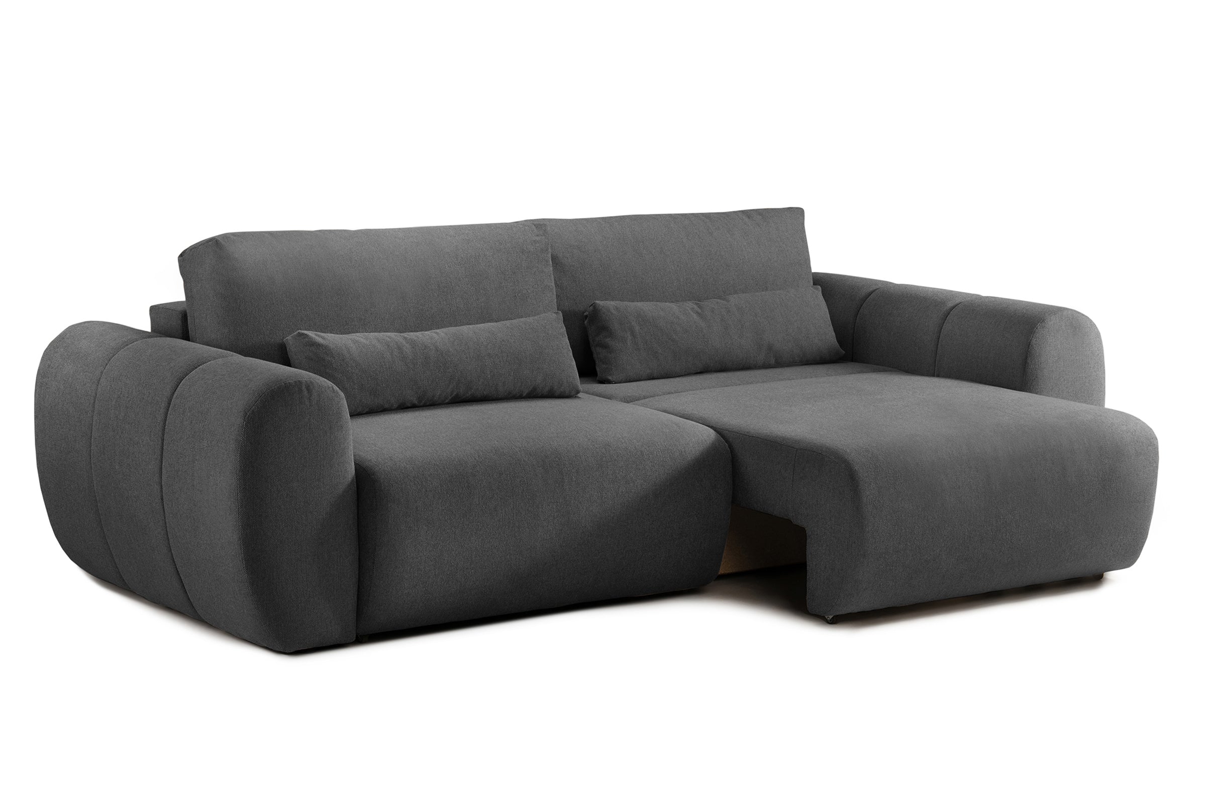 Canapea Extensibilă 3 locuri VERSA, cu 2 lăzi depozitare, 260x110x85 cm Prestige Home