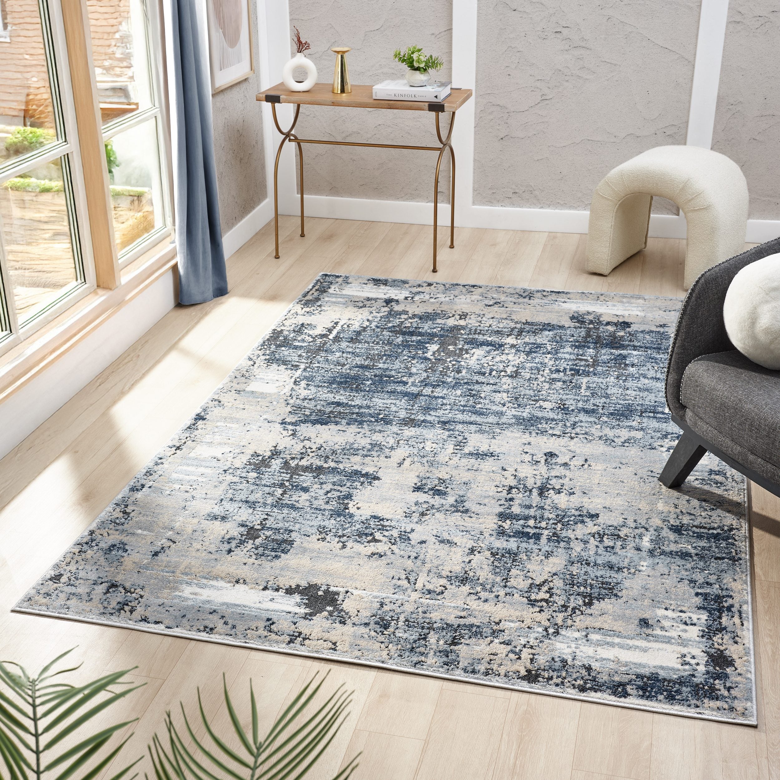 Covor Hamsa , 300 x 400 cm , Albastru-Gri Arboteca