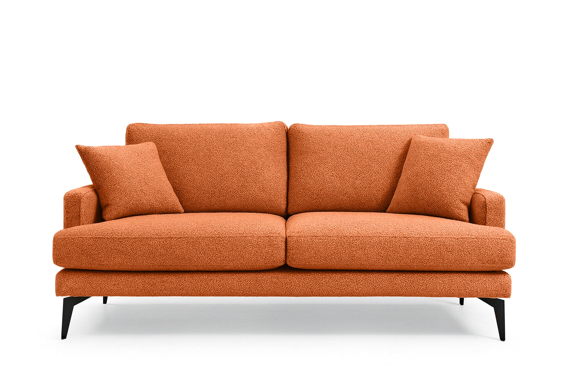 Canapea Fixă AZURRO, 2 locuri, 175x90x85 cm Portocaliu-Mystery Prestige Home