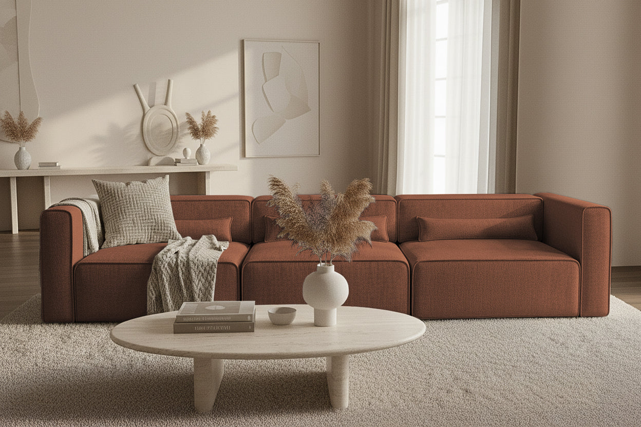 Canapea Extensibilă 5 locuri ZANETTO, cu 3 lăzi depozitare, 340x103x70 cm Prestige Home