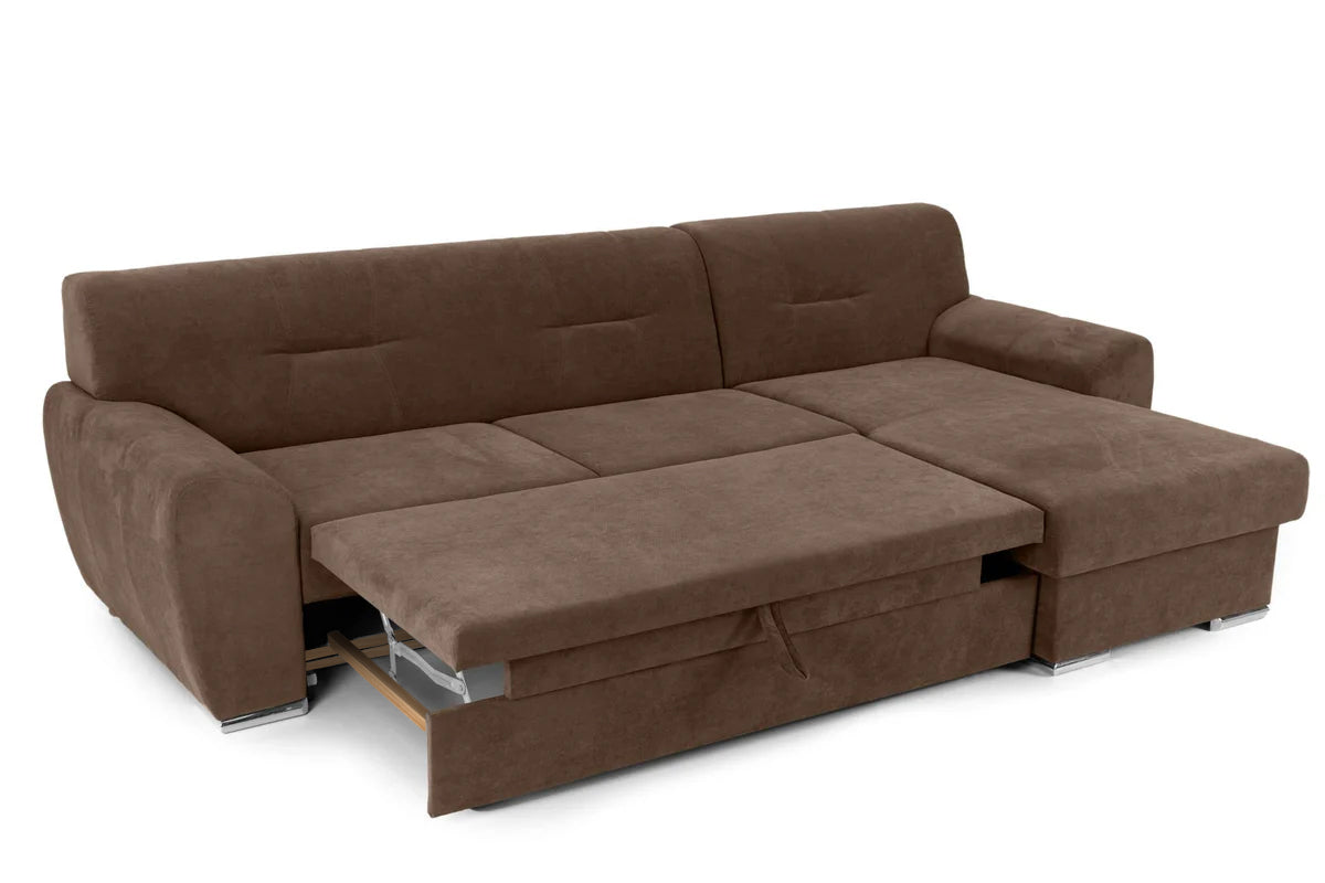 Colțar Extensibil ASTORIA, cu ladă de depozitare, variante stânga/dreapta 281x168x85 cm Prestige Home