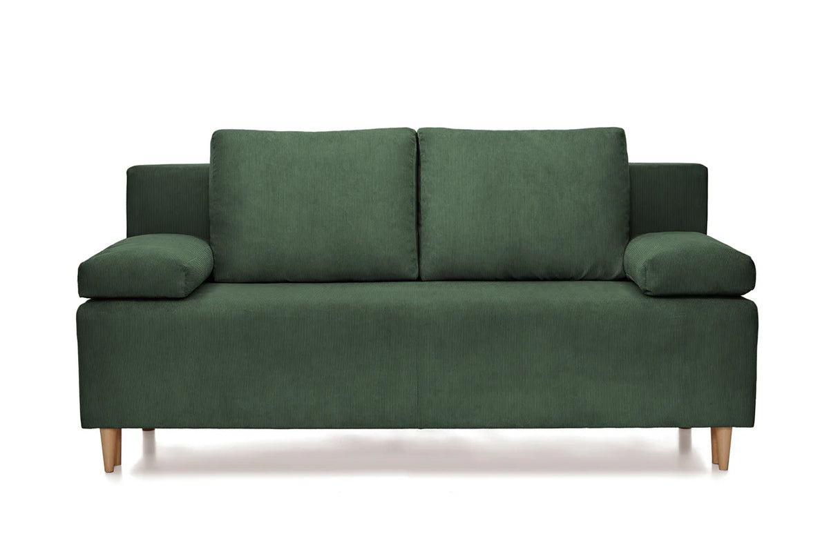 Canapea Extensibilă 3 locuri CANDY, cu ladă de depozitare, 190x95x100 cm Verde-Fjord Prestige Home