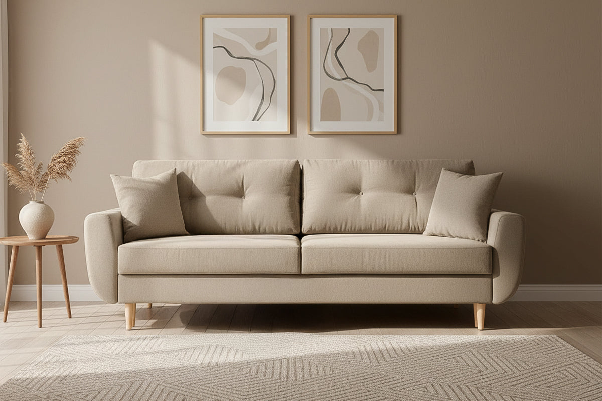 Canapea Extensibilă 3 locuri HELSINKI, cu ladă de depozitare, 227x90x90 cm Prestige Home