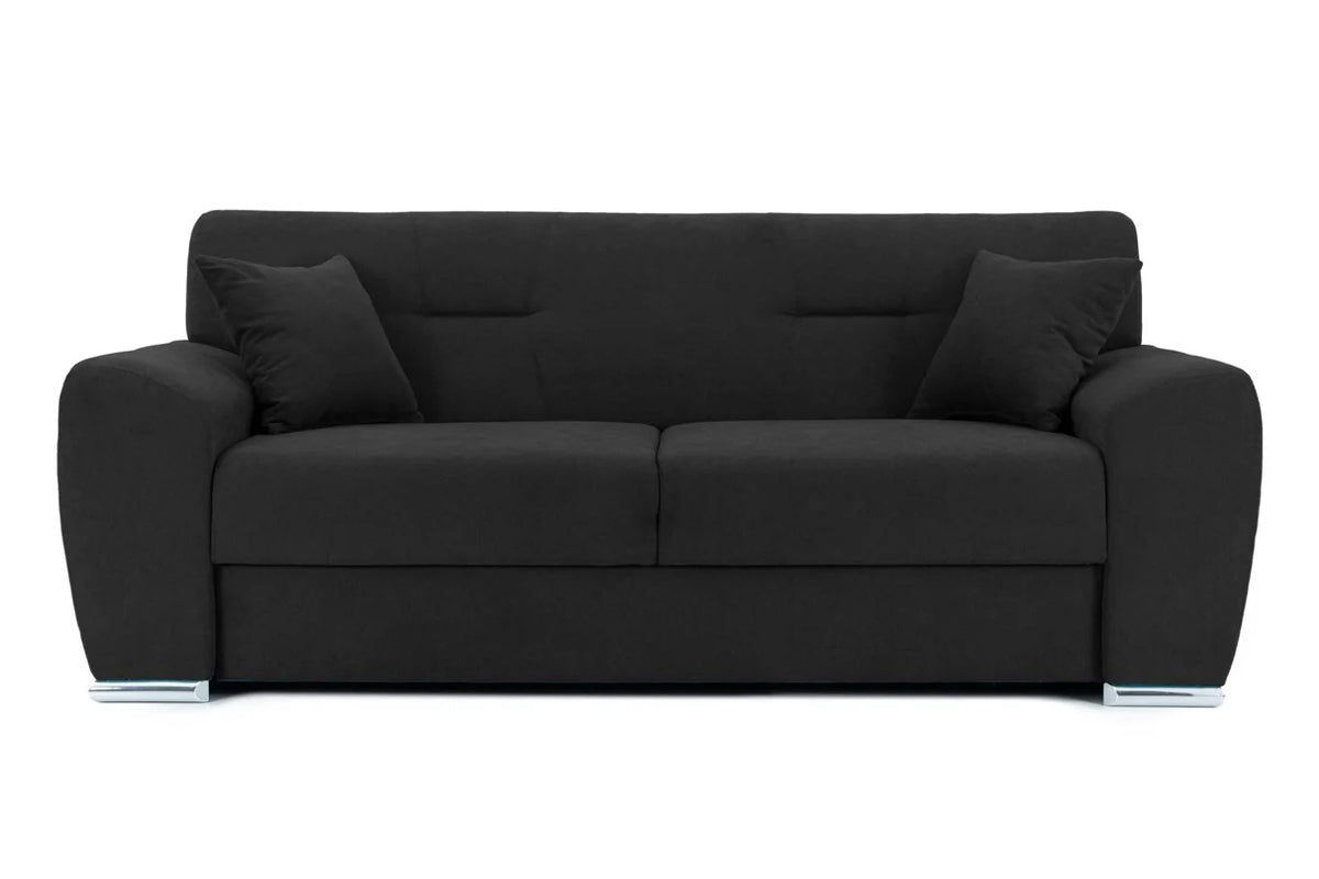 Canapea Fixă 2 locuri ASTORIA, 204x97x85 cm Negru-Enjoy Prestige Home