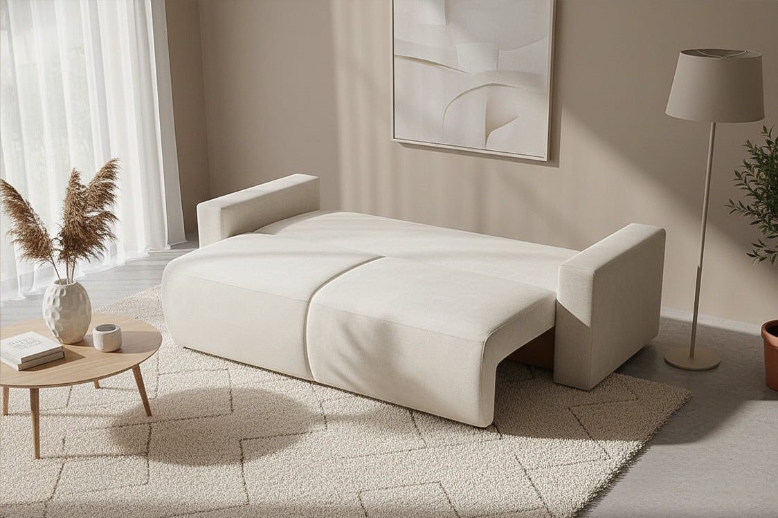 Canapea Extensibilă 3 locuri KENZO, cu ladă depozitare, 235x100x93 cm Prestige Home