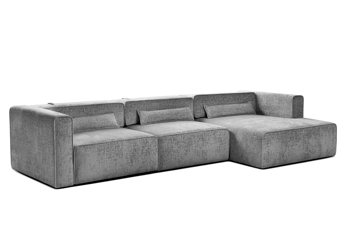 Colțar Extensibil 5 locuri ZANETTO, cu ladă de depozitare, 340x157x70 cm Prestige Home