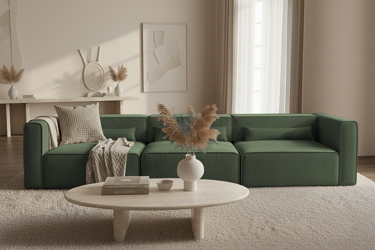 Canapea Extensibilă 5 locuri ZANETTO, cu 3 lăzi depozitare, 340x103x70 cm Prestige Home
