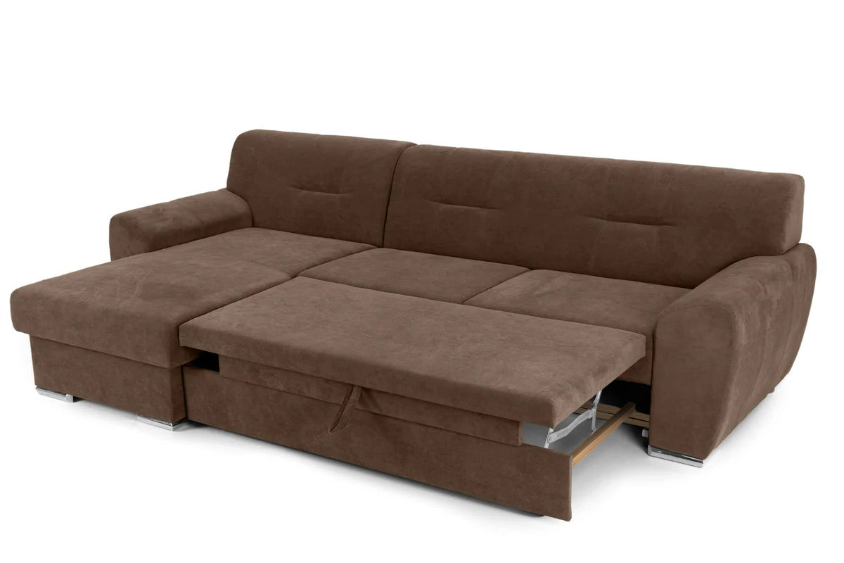 Colțar Extensibil ASTORIA, cu ladă de depozitare, variante stânga/dreapta 281x168x85 cm Prestige Home