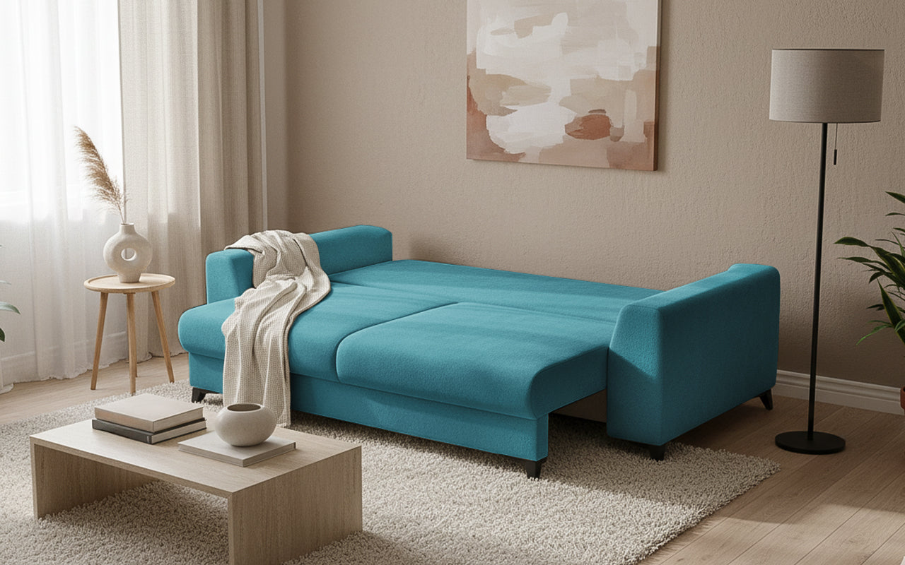 Canapea Extensibilă 3 locuri TIVOLI, cu ladă depozitare, 240x105x95 cm Prestige Home