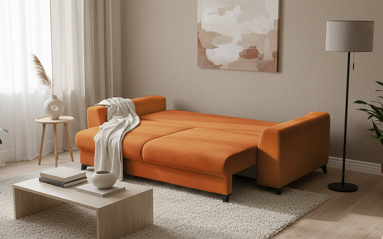 Canapea Extensibilă 3 locuri TIVOLI, cu ladă depozitare, 240x105x95 cm Prestige Home