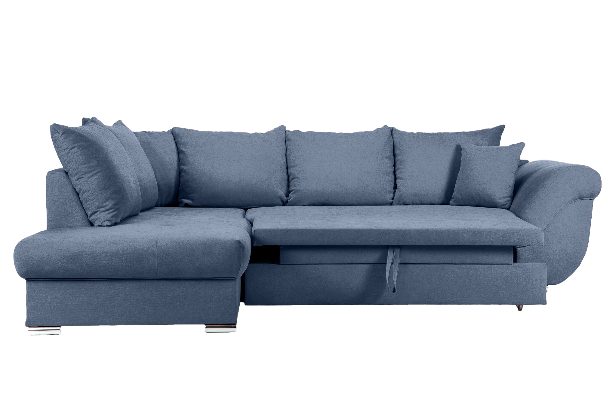 Colțar Extensibil SANTOS, variante stânga/dreapta, 295x215x80 cm, Prestigehome.ro, #color_Albastru-inchis-enjoy