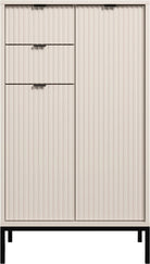 Dulap de baie Lucera, crem, 60×106×32 cm, ușă reversibilă Arboteca