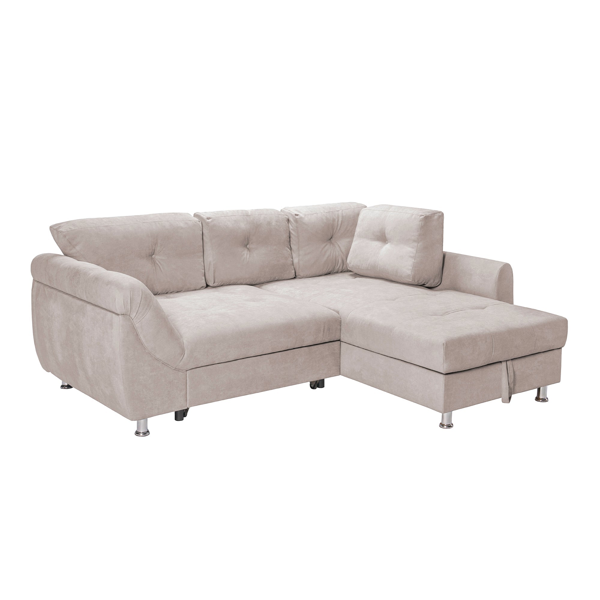 Colțar Extensibil MERLIN, cu lada depozitare, variante stânga/dreapta, 230 x 190 x 93 cm Prestige Home
