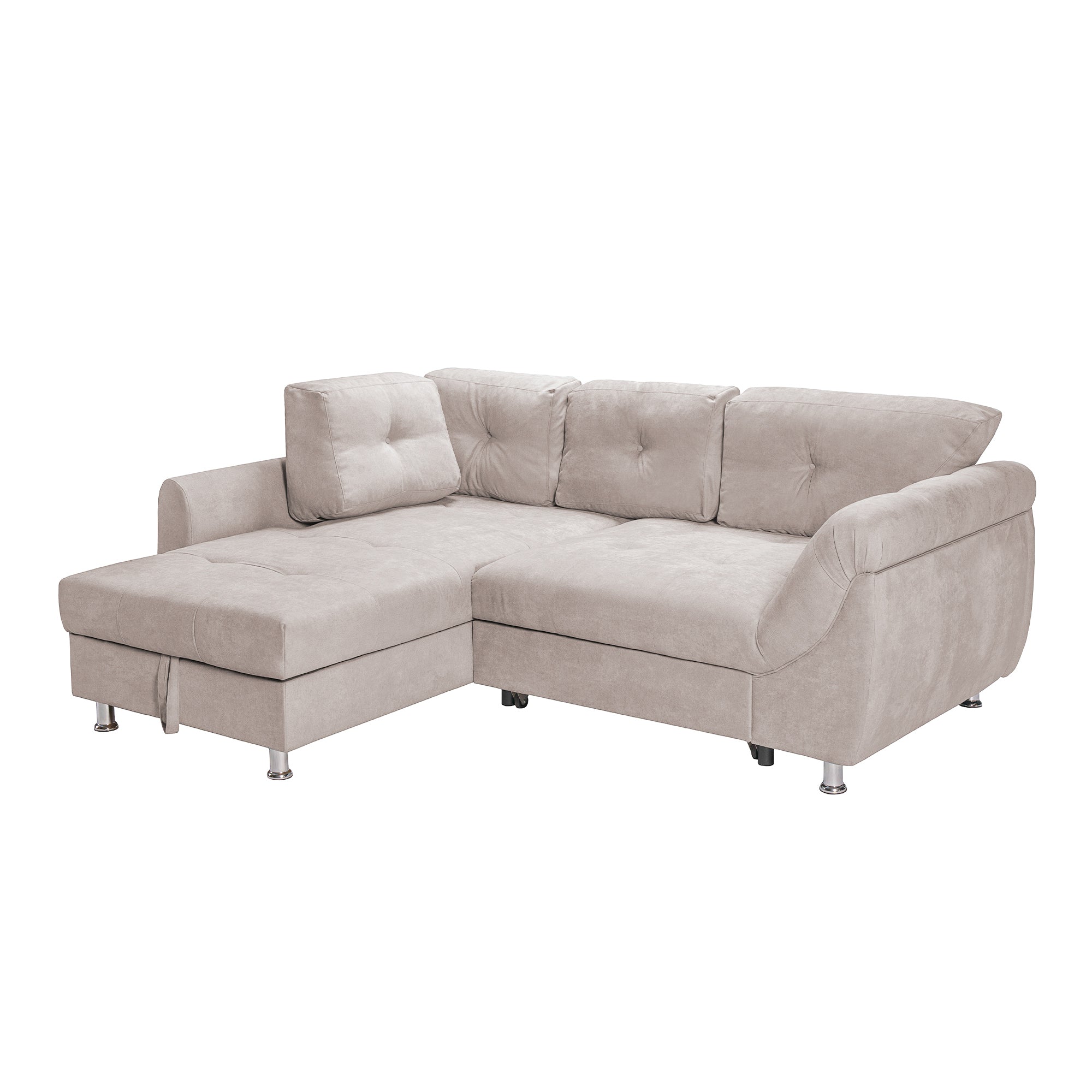 Colțar Extensibil MERLIN, cu lada depozitare, variante stânga/dreapta, 230 x 190 x 93 cm Prestige Home