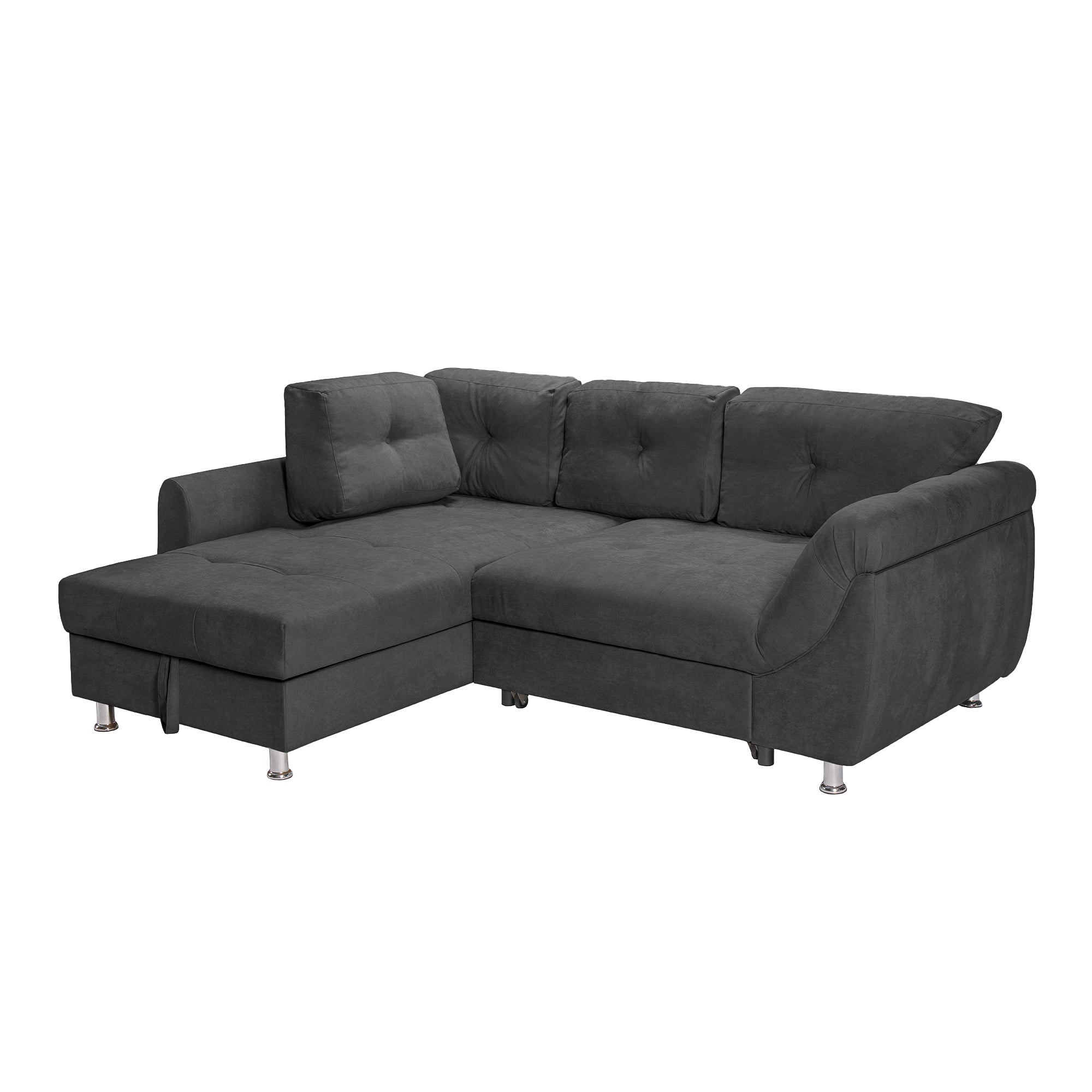 Colțar Extensibil MERLIN, cu lada depozitare, variante stânga/dreapta, 230 x 190 x 93 cm Prestige Home