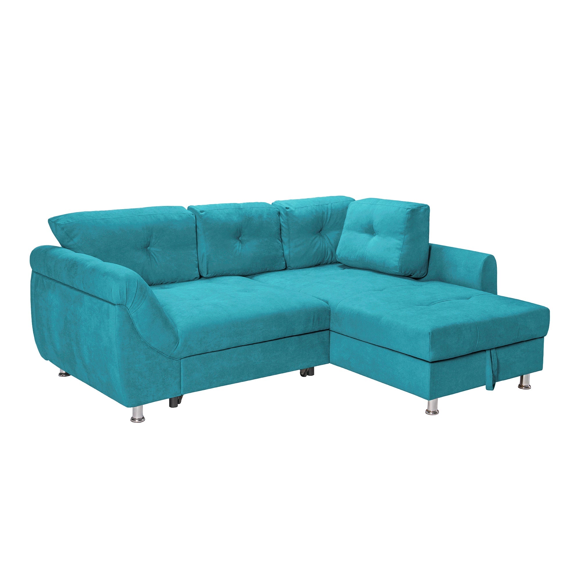 Colțar Extensibil MERLIN, cu lada depozitare, variante stânga/dreapta, 230 x 190 x 93 cm Prestige Home