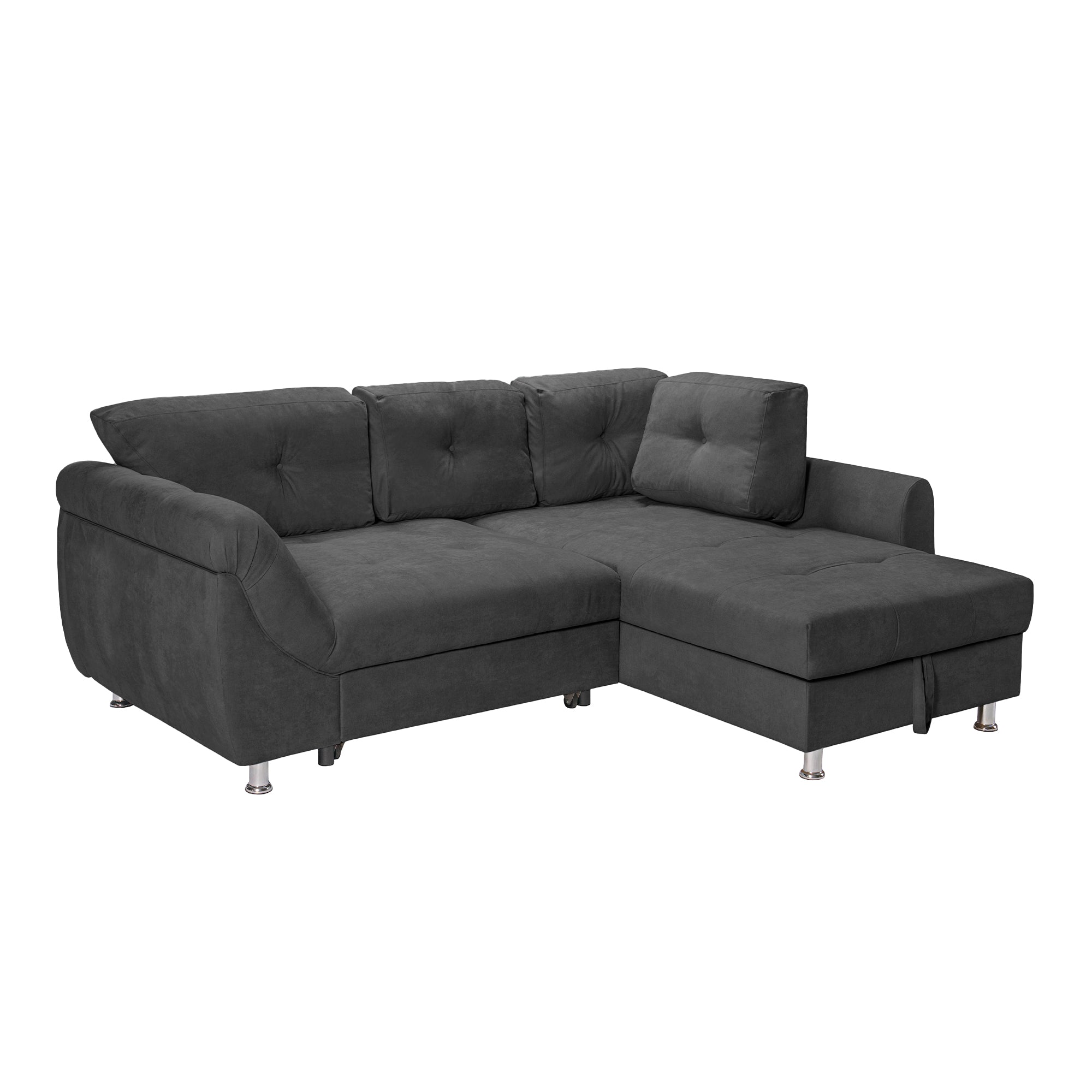 Colțar Extensibil MERLIN, cu lada depozitare, variante stânga/dreapta, 230 x 190 x 93 cm Prestige Home