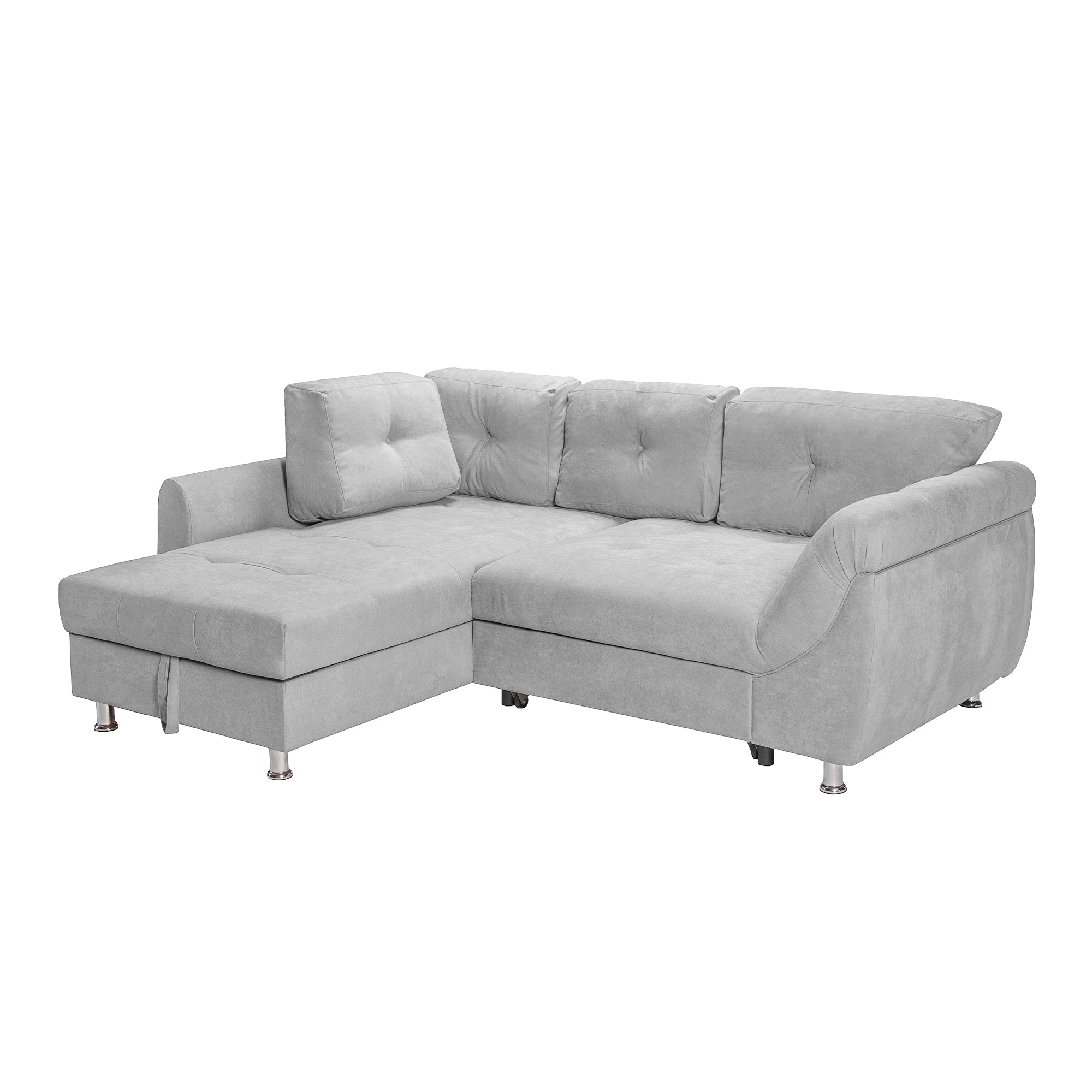 Colțar Extensibil MERLIN, cu lada depozitare, variante stânga/dreapta, 230 x 190 x 93 cm Prestige Home
