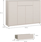 Pantofar Alice Springs, 28 perechi, alb, 144×99×35 cm, Push-to-Open Arboteca