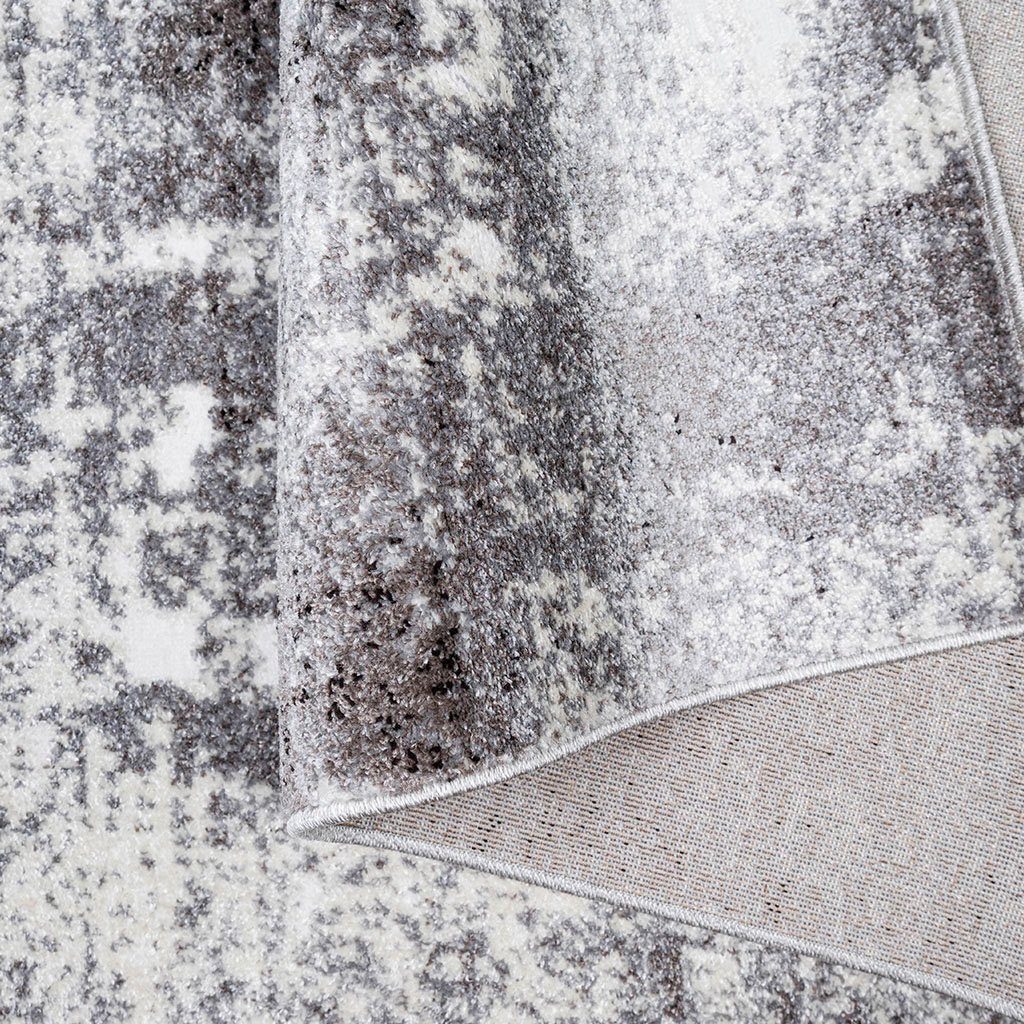 Covor Salsa, design patchwork vintage, gri, 280×380 cm, 9 mm Arboteca