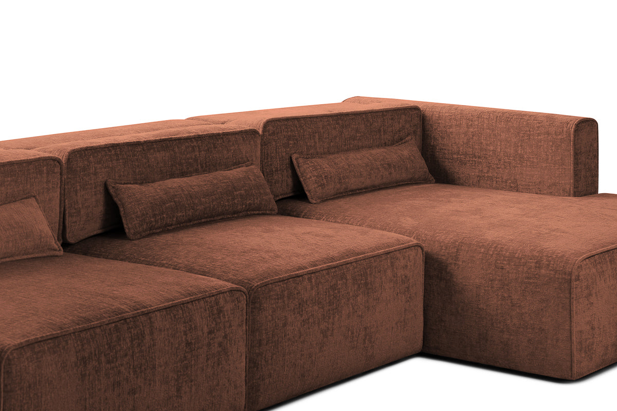 Colțar Extensibil 5 locuri ZANETTO, cu ladă de depozitare, 340x157x70 cm Prestige Home