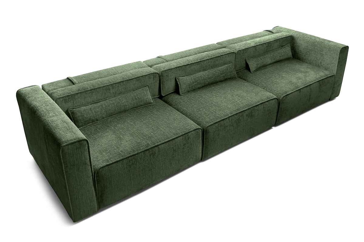 Canapea Extensibilă 5 locuri ZANETTO, cu 3 lăzi depozitare, 340x103x70 cm Prestige Home