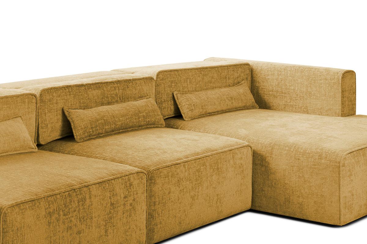 Colțar Extensibil 5 locuri ZANETTO, cu ladă de depozitare, 340x157x70 cm Prestige Home