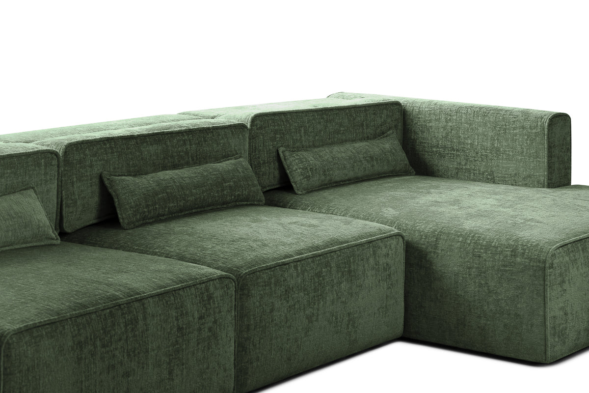 Colțar Extensibil 5 locuri ZANETTO, cu ladă de depozitare, 340x157x70 cm Prestige Home