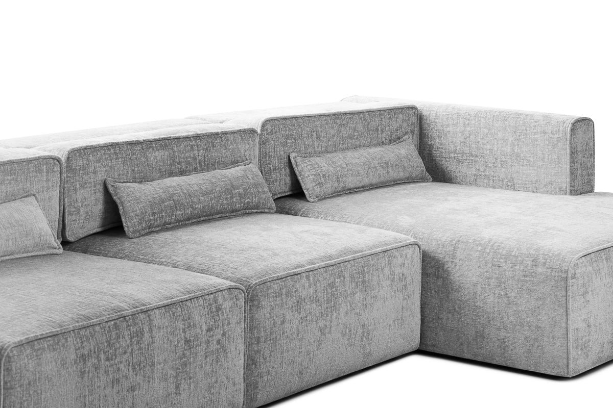 Colțar Extensibil 5 locuri ZANETTO, cu ladă de depozitare, 340x157x70 cm Prestige Home