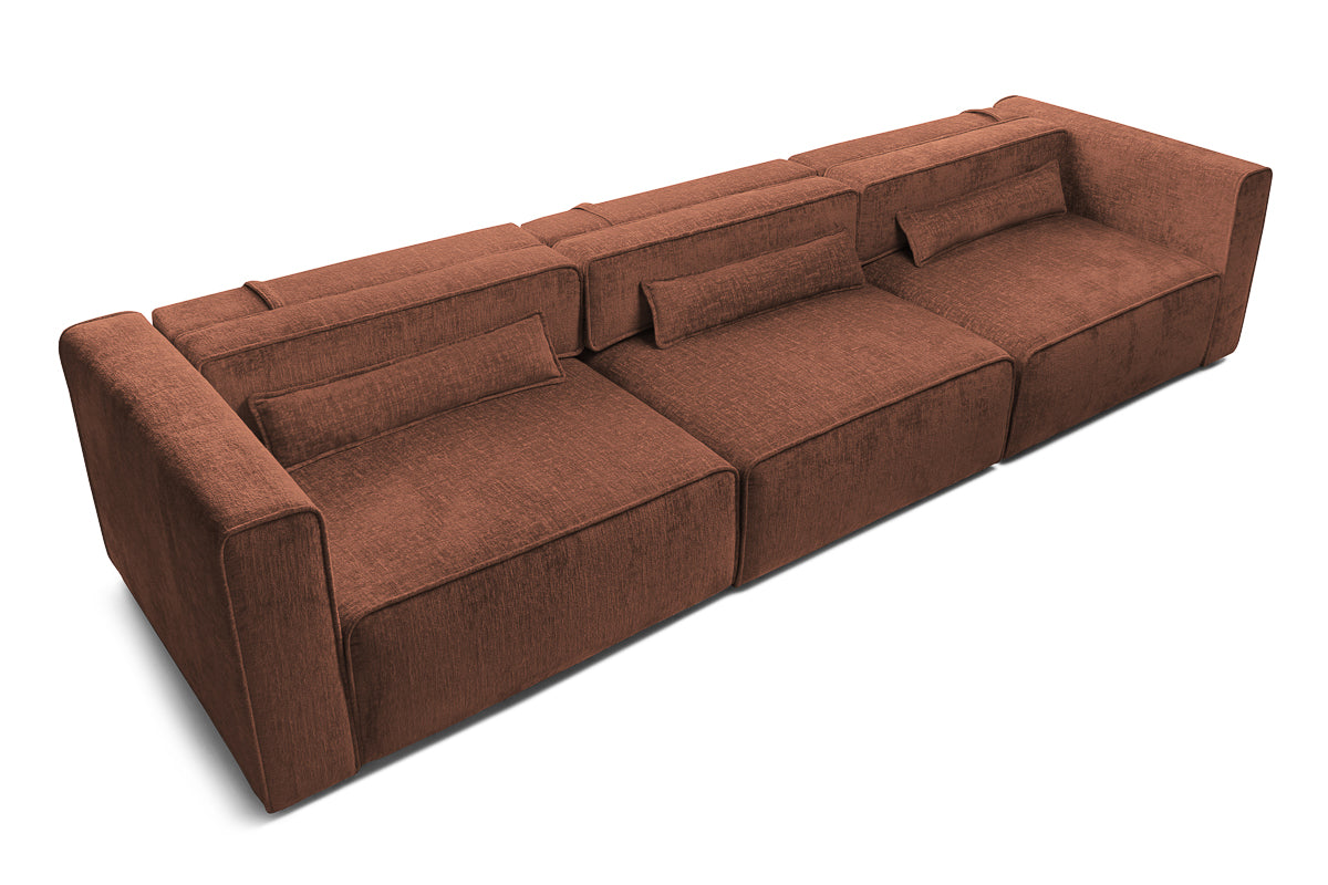 Canapea Extensibilă 5 locuri ZANETTO, cu 3 lăzi depozitare, 340x103x70 cm Prestige Home