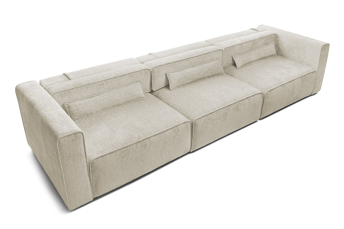 Canapea Extensibilă 5 locuri ZANETTO, cu 3 lăzi depozitare, 340x103x70 cm Prestige Home