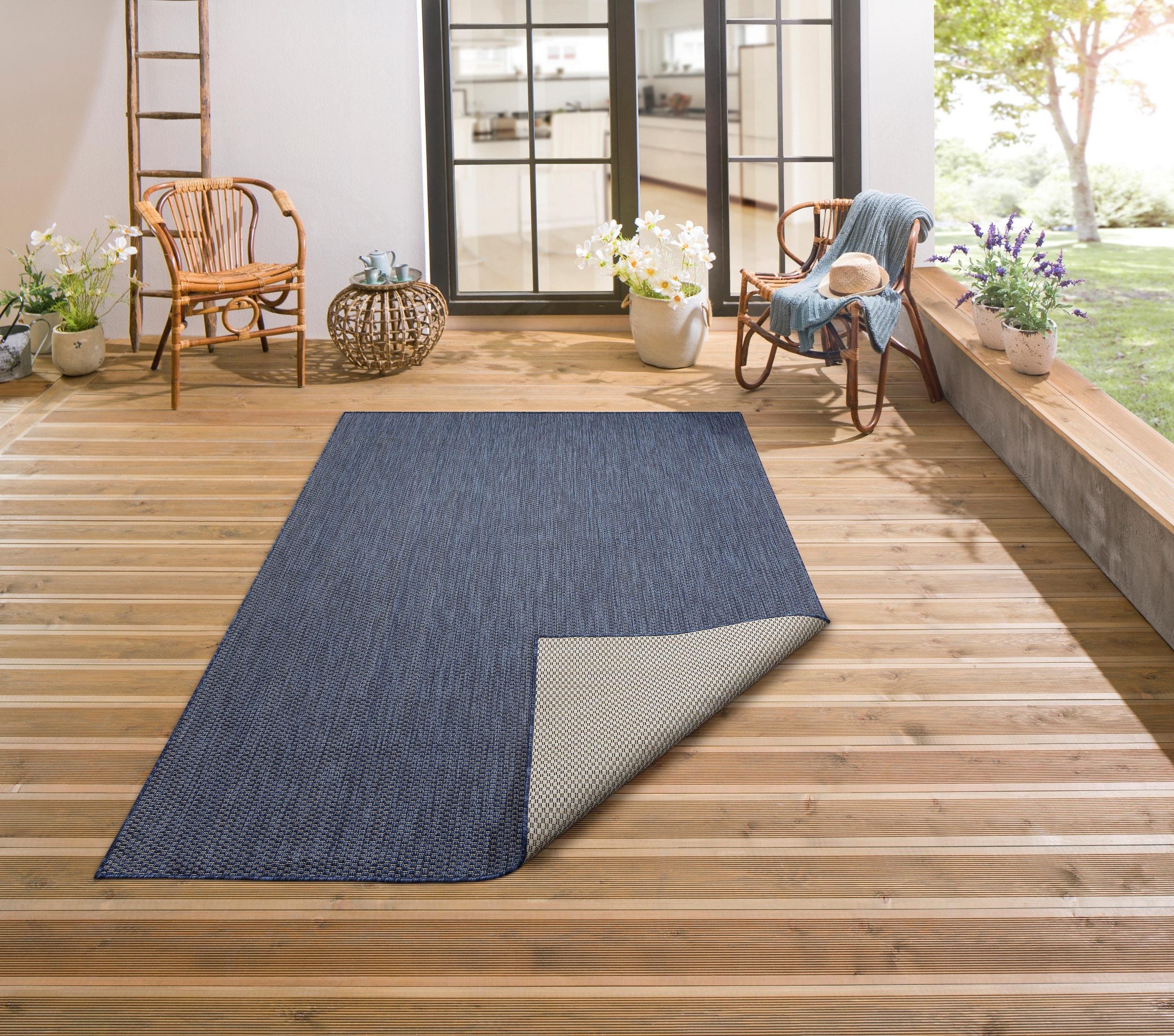 Covor Rhodos 240x320 cm, bleumarin Arboteca