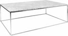 Măsuță de cafea cu blat de marmură, 120 cm, cadru crom Arboteca