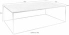 Măsuță de cafea cu blat de marmură, 120 cm, cadru crom Arboteca