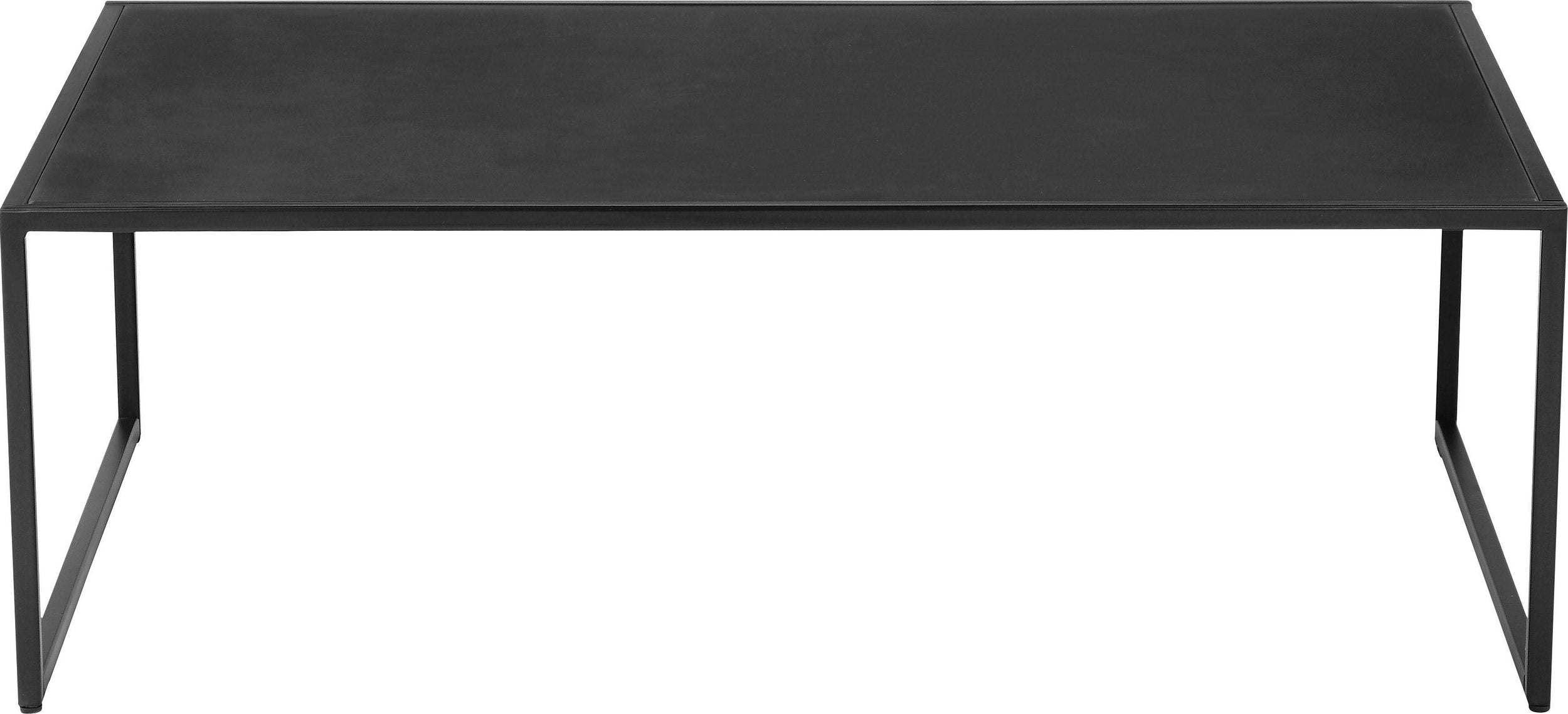 Măsuță de cafea Tischlein Deck Dich, metal, negru , 80 cm latime Arboteca