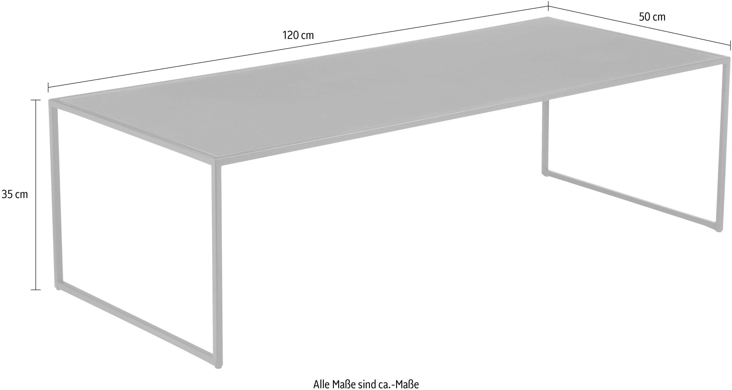 Măsuță de cafea Tischlein Deck Dich, metal, 120 cm latime Arboteca