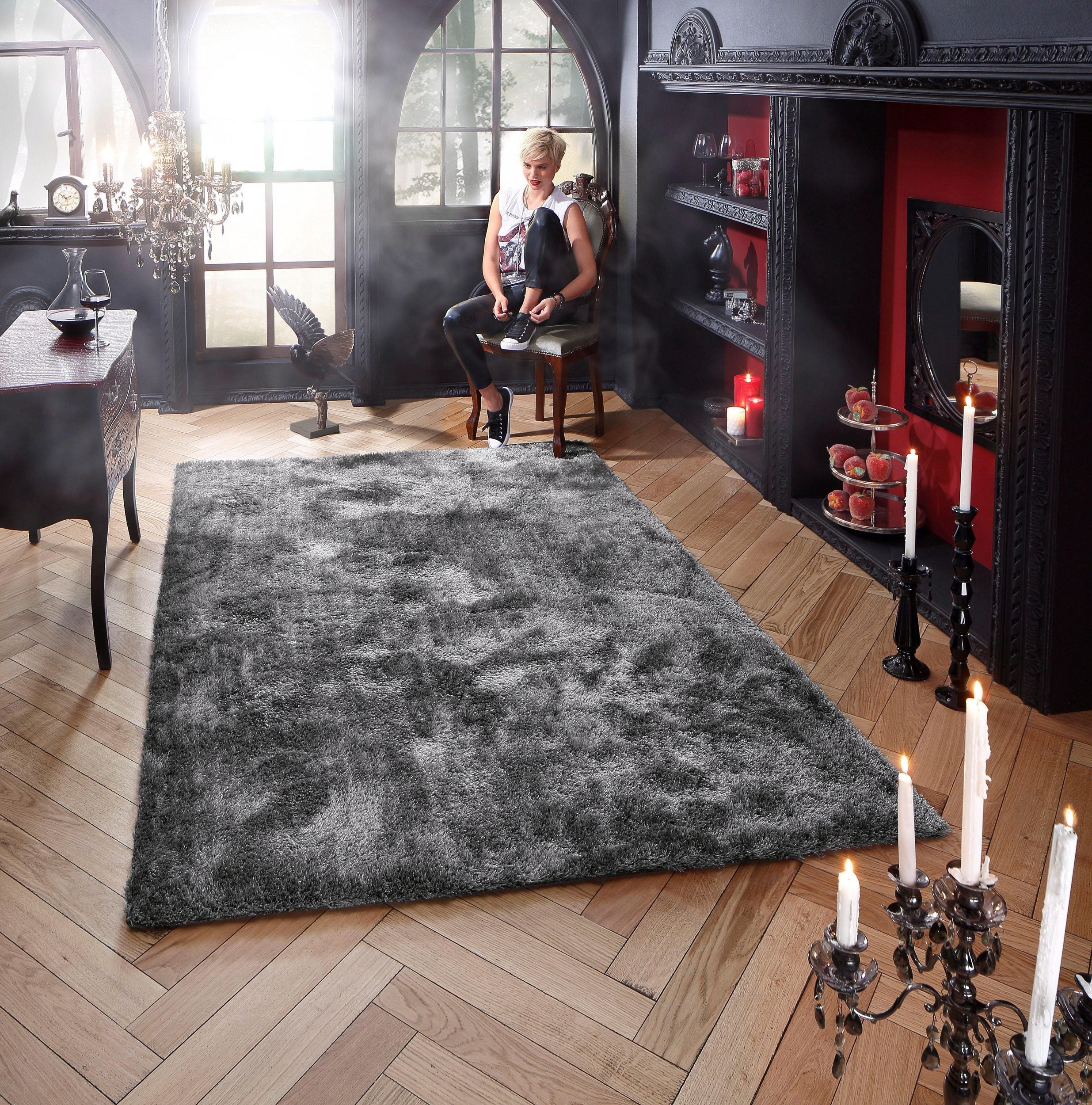 Covor Shaggy Dana, Gri, 300 x 400 cm Arboteca