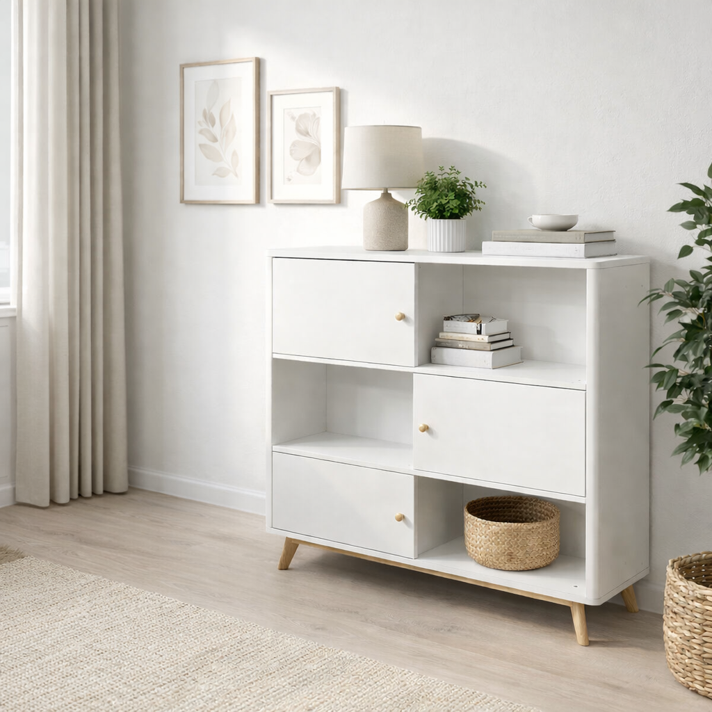 Biblioteca Finnley My Home, Alb/natur Arboteca