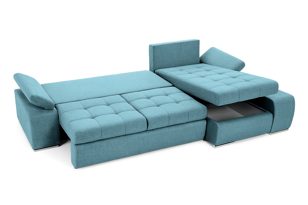 Colțar Extensibil VENETIA, cu ladă de depozitare, variante stânga/dreapta 290x170x80 cm Prestige Home