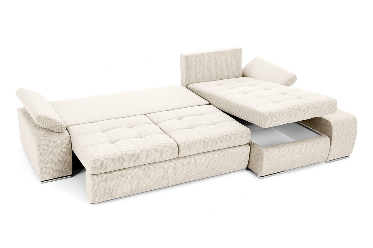 Colțar Extensibil VENETIA, cu ladă de depozitare, variante stânga/dreapta 290x170x80 cm Prestige Home